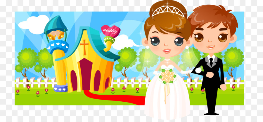 Mariage，Dessin Animé PNG