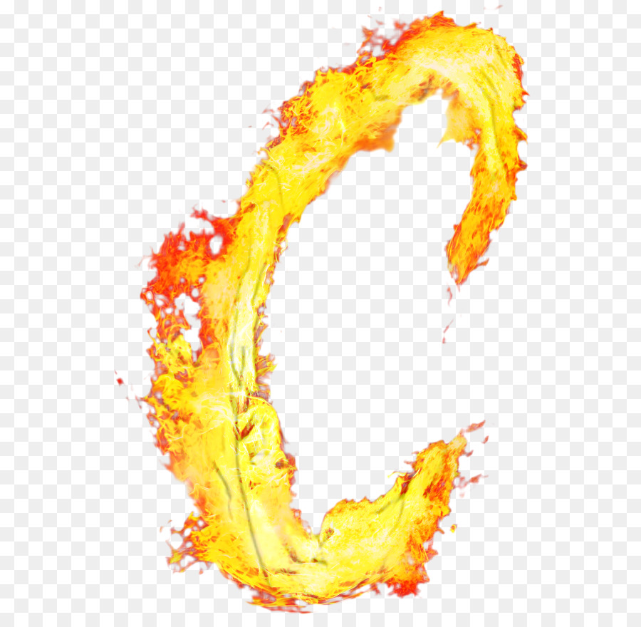 Lettre De Feu C，Flamme PNG