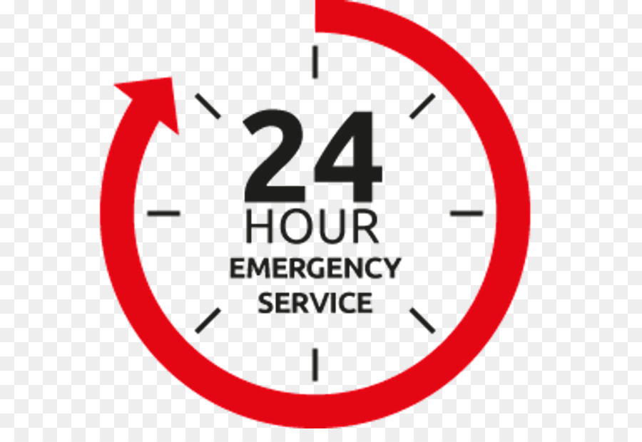 Service D'urgence 24 Heures Sur 24，Horloge PNG