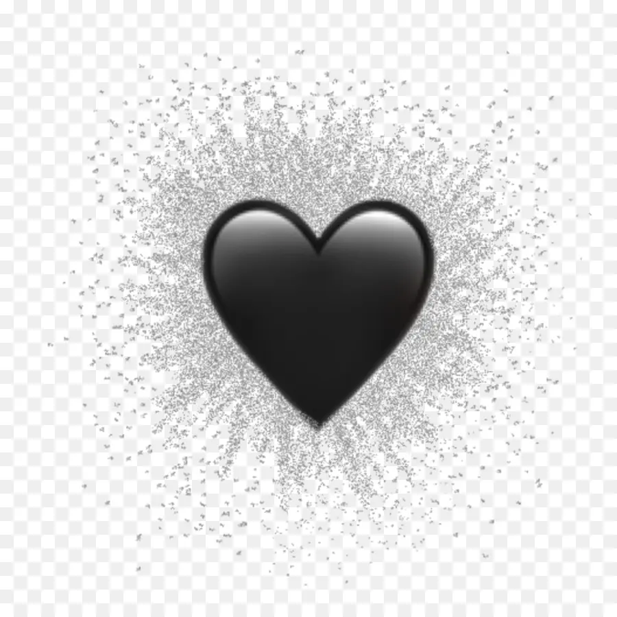 Coeur Noir，Paillettes PNG