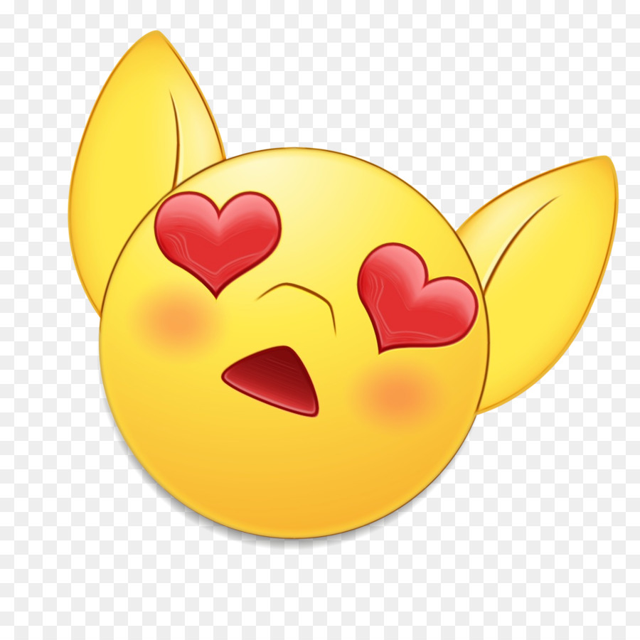 Emoji Yeux De Coeur，Amour PNG