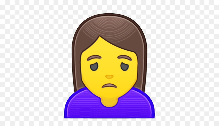 Emoji Triste，Affronter PNG