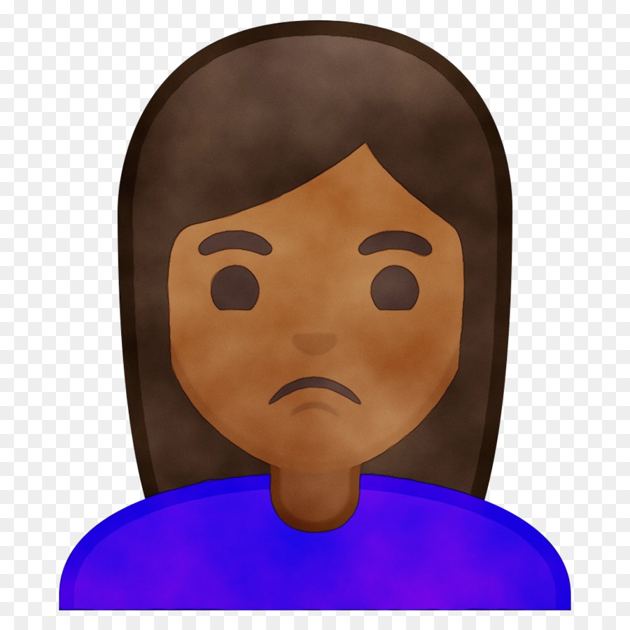 Emoji Triste，Affronter PNG