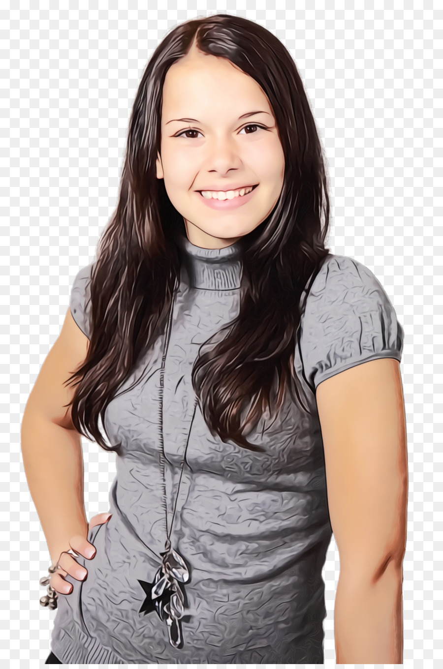 Femme Souriante，Portrait PNG