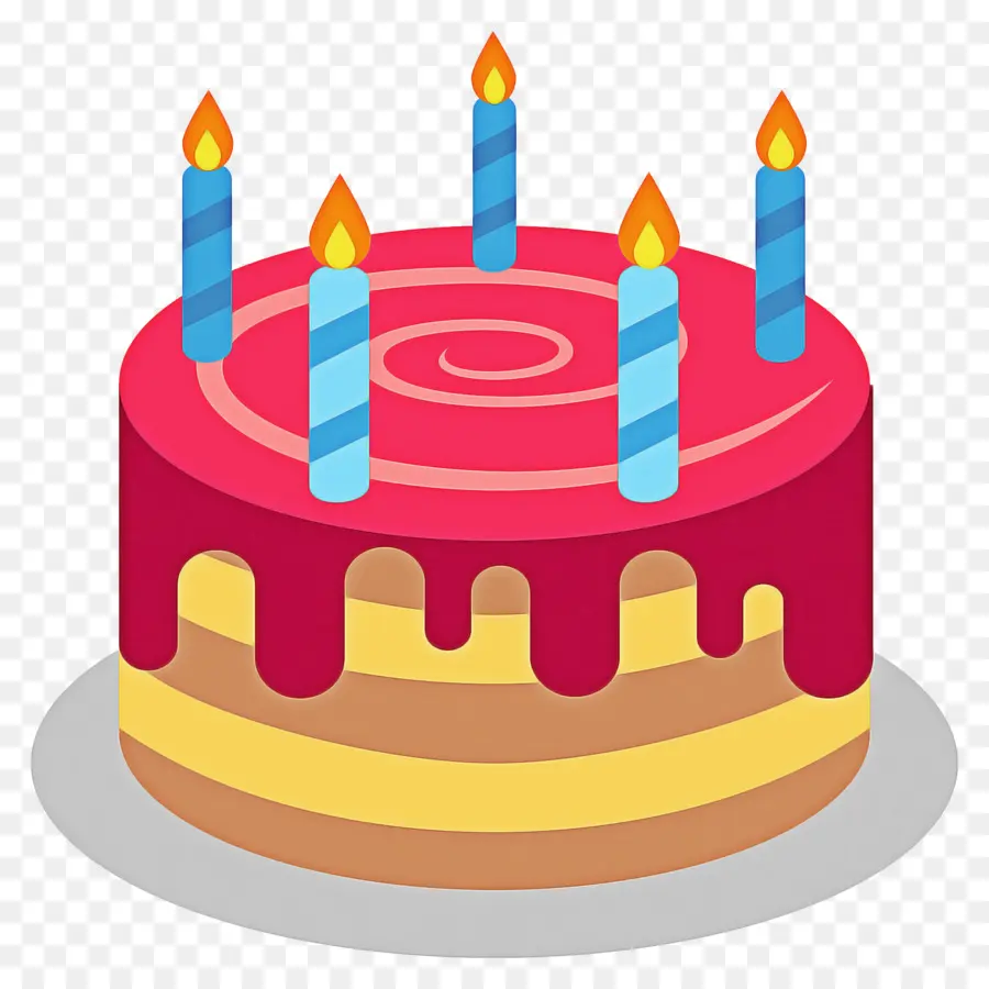 Gâteau D'anniversaire，Bougie PNG