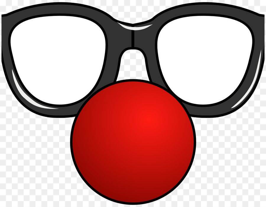 Nez De Clown Et Lunettes，Costume PNG