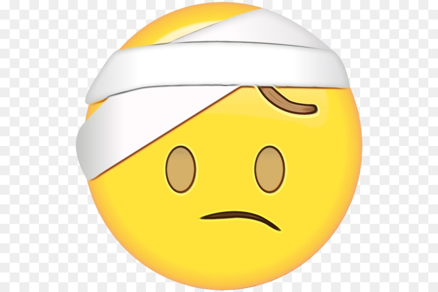 Emoji Blessé，Affronter PNG