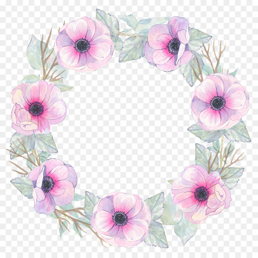 Guirlande，Design Floral PNG