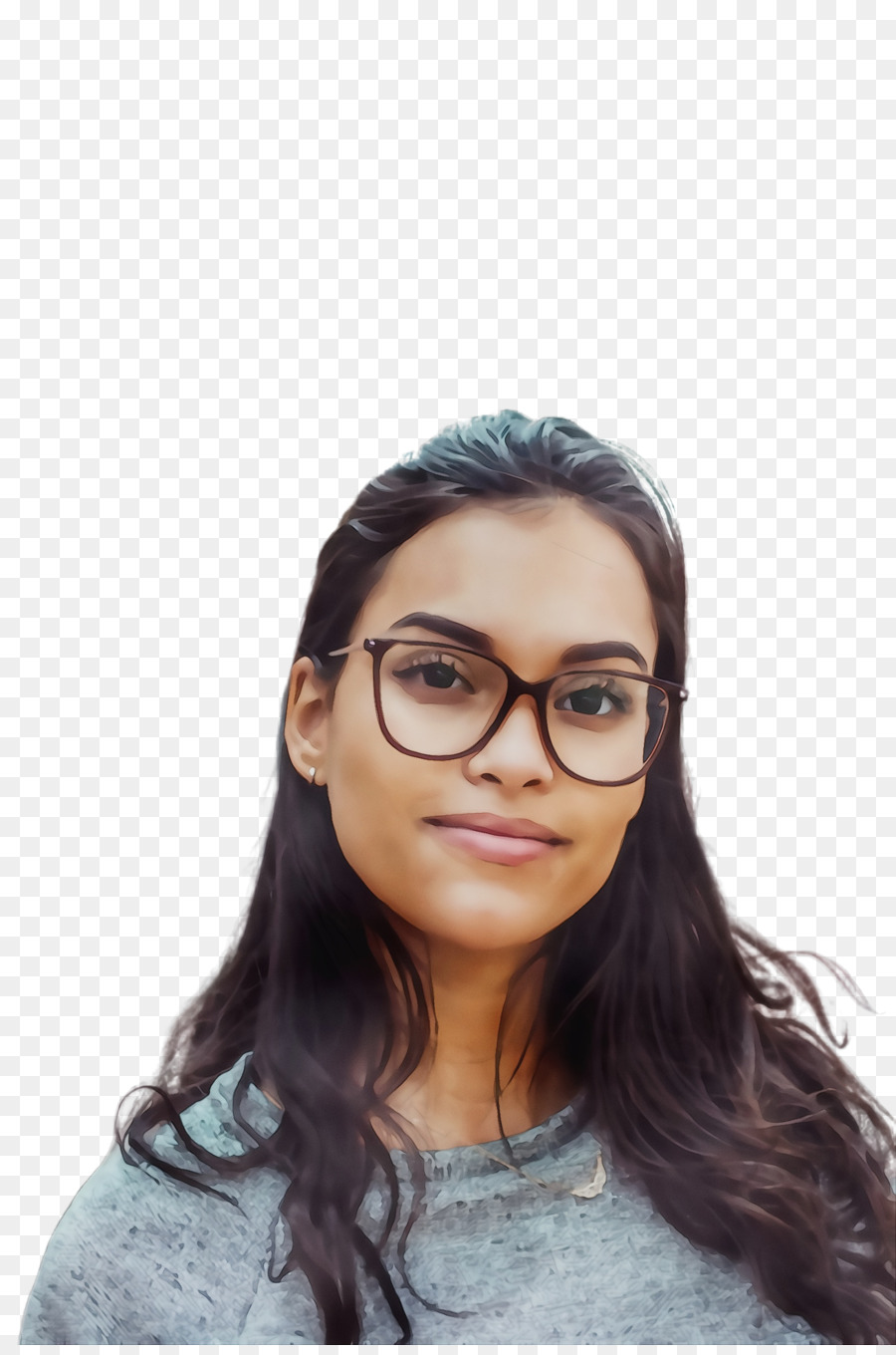 Lunettes，Portrait PNG