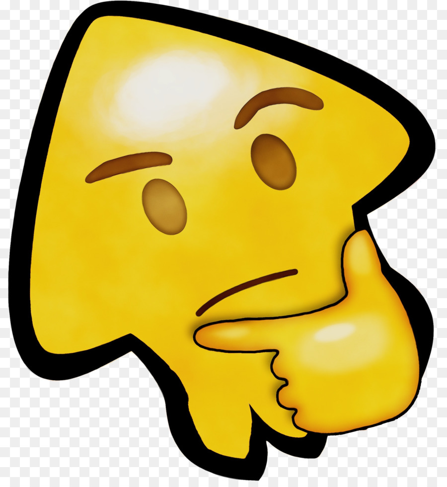 Emoji Pensant，Affronter PNG