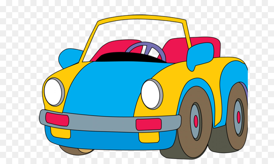 Voiture Jouet Colorée，Couleurs Pastel PNG