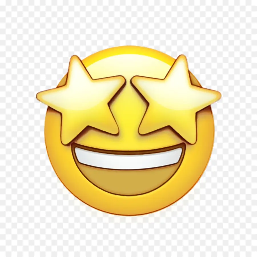 Emoji Yeux D'étoile，Souriant PNG