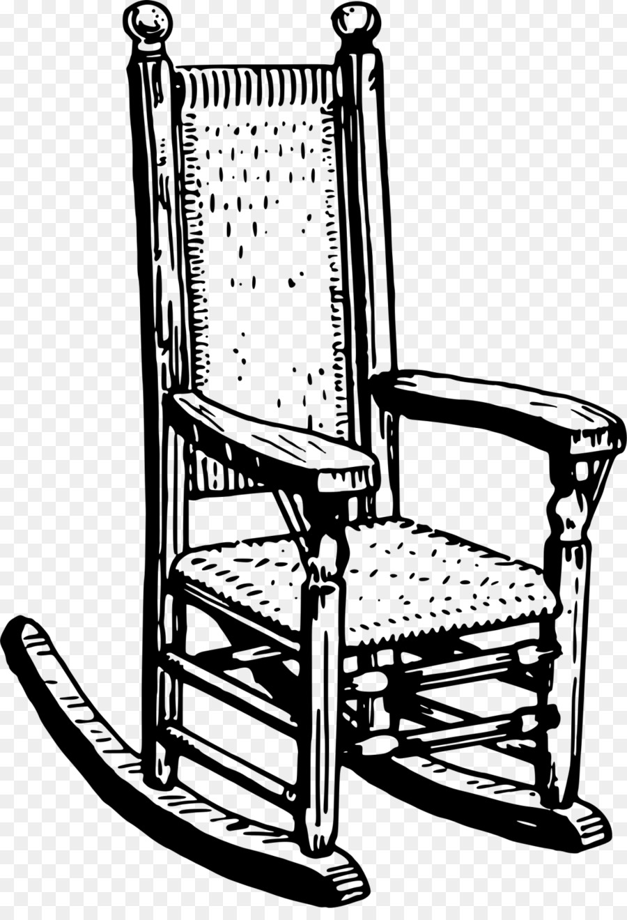 Fauteuil à Bascule，En Bois PNG