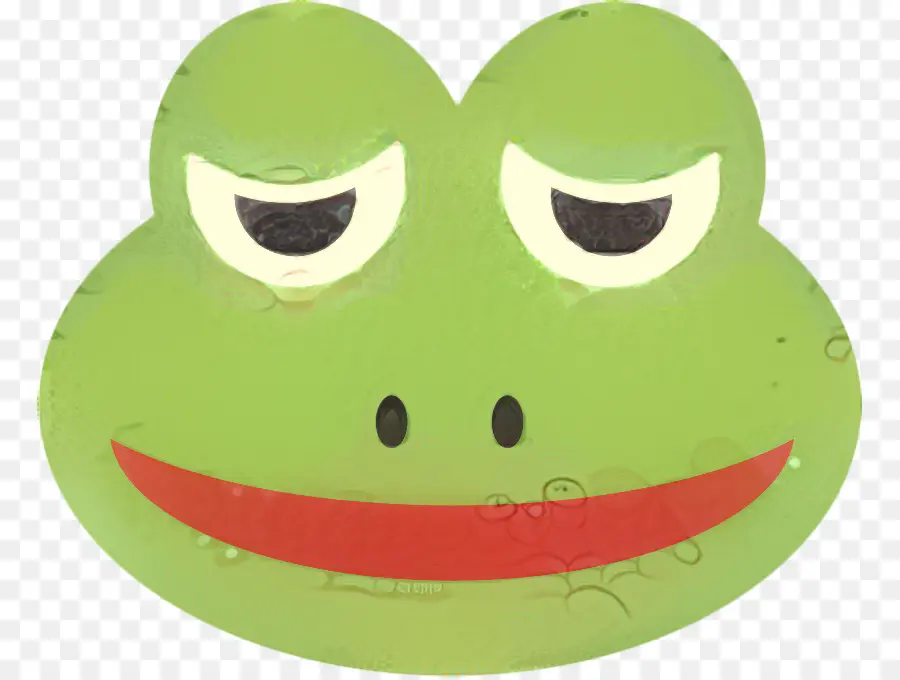 Visage De Grenouille，Vert PNG