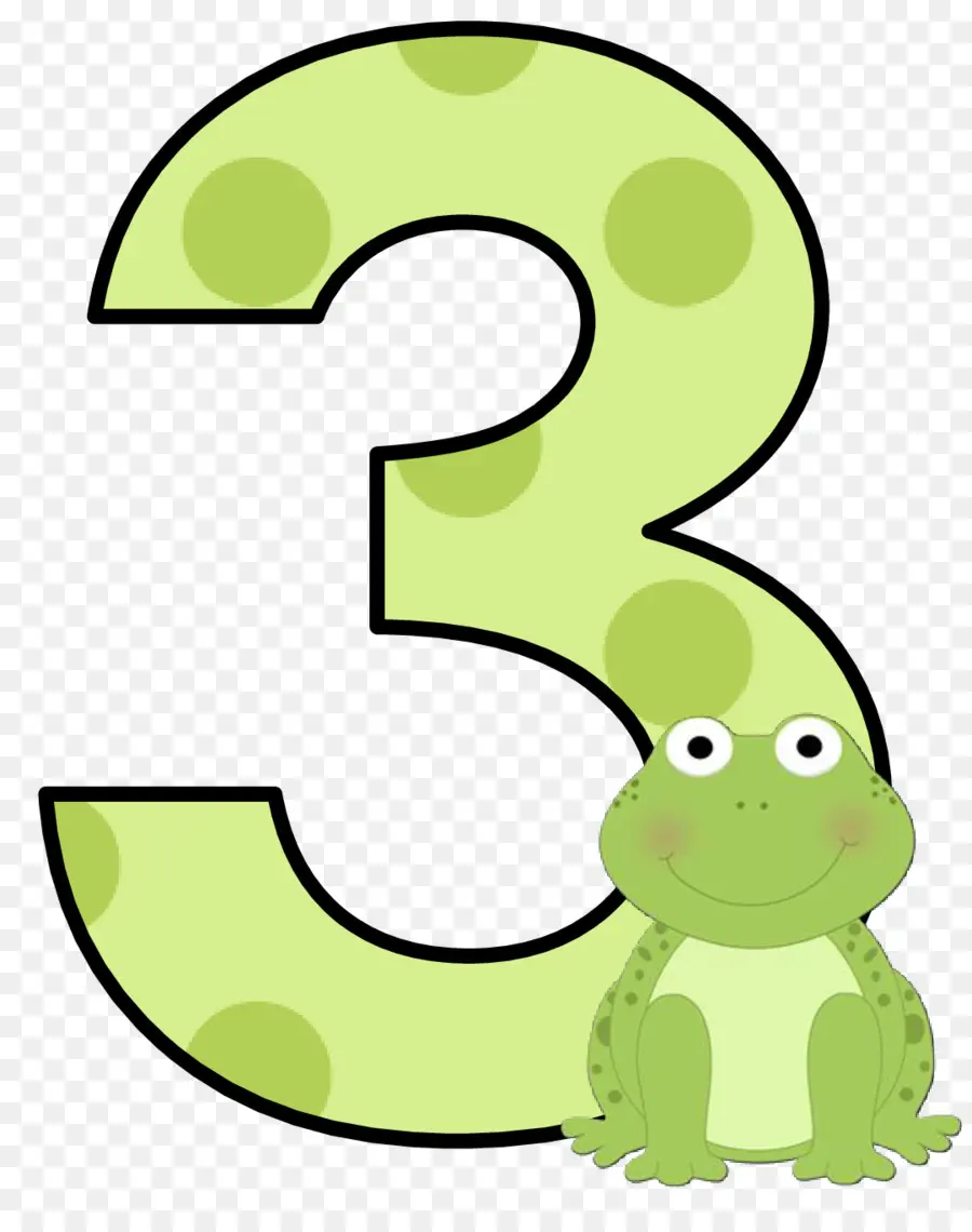 Numéro Trois Avec Grenouille，3 PNG