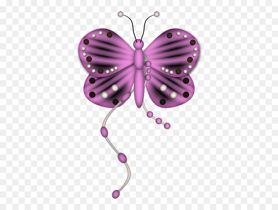 Papillon Violet，Ailes PNG