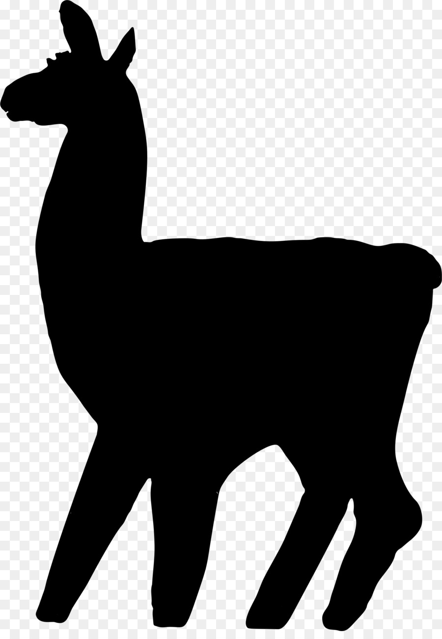 Silhouette De Lama，Contour PNG