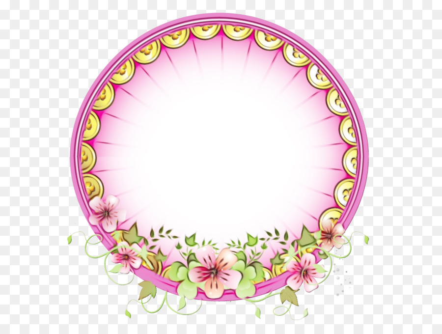 Cadre Floral，Cercle PNG