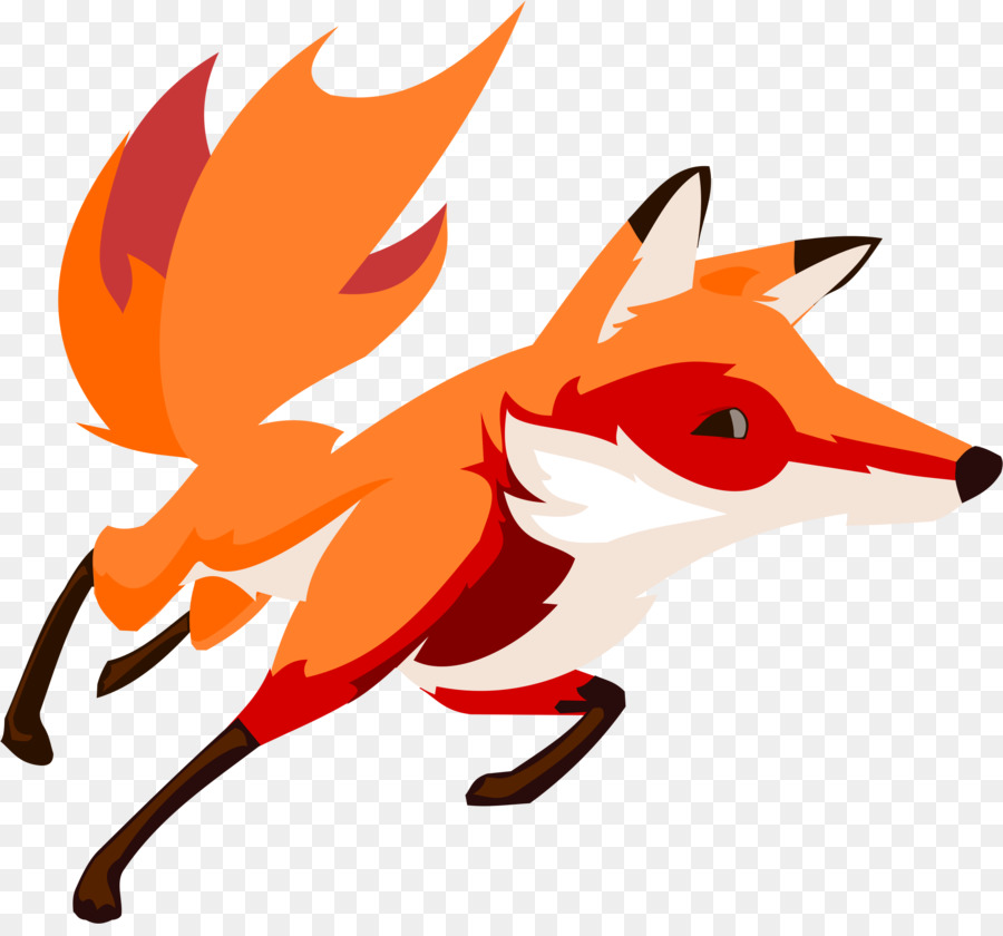 Renard Orange，Queue PNG