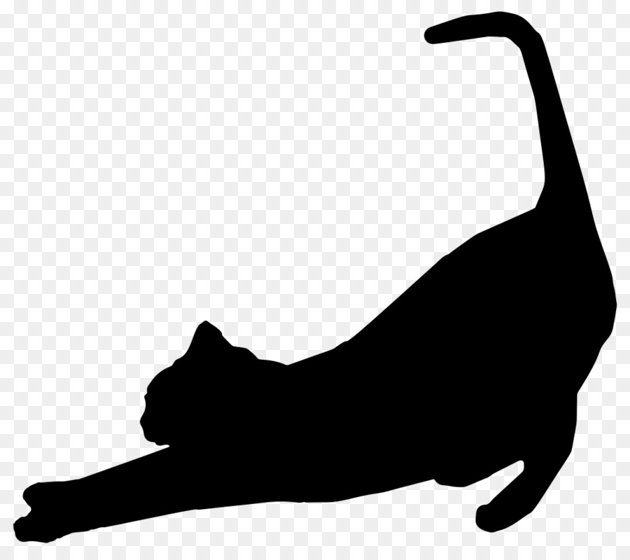 Silhouette De Chat Noir，Animal De Compagnie PNG