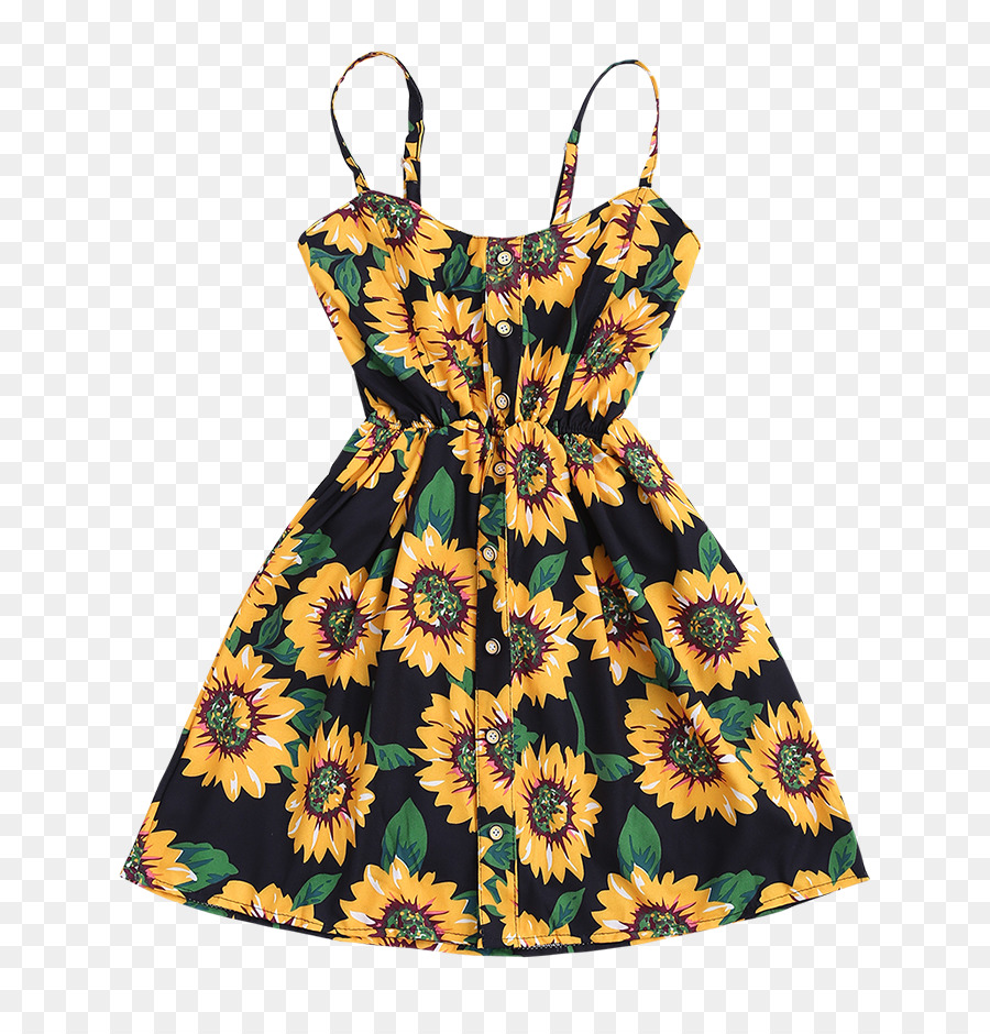 Robe Tournesol，Floral PNG