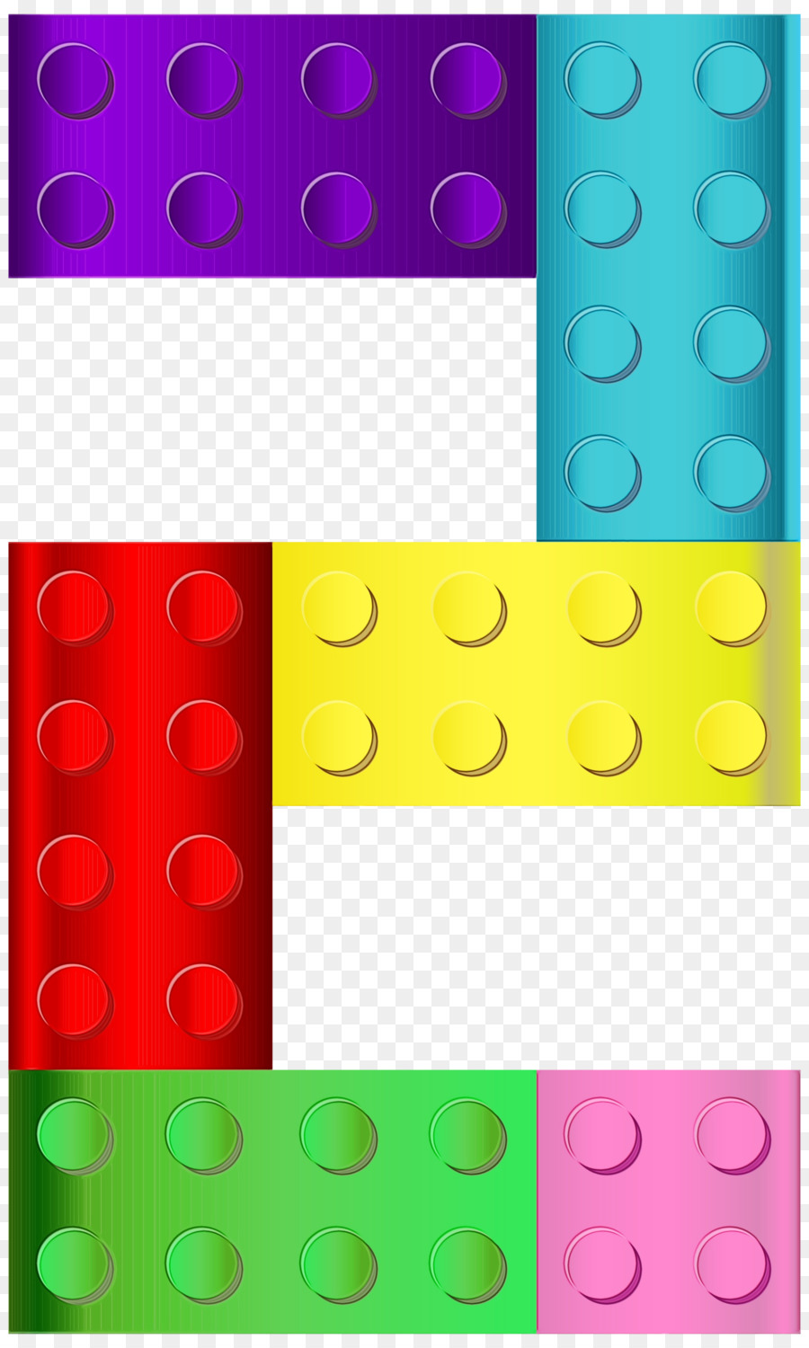 Blocs De Construction，Coloré PNG