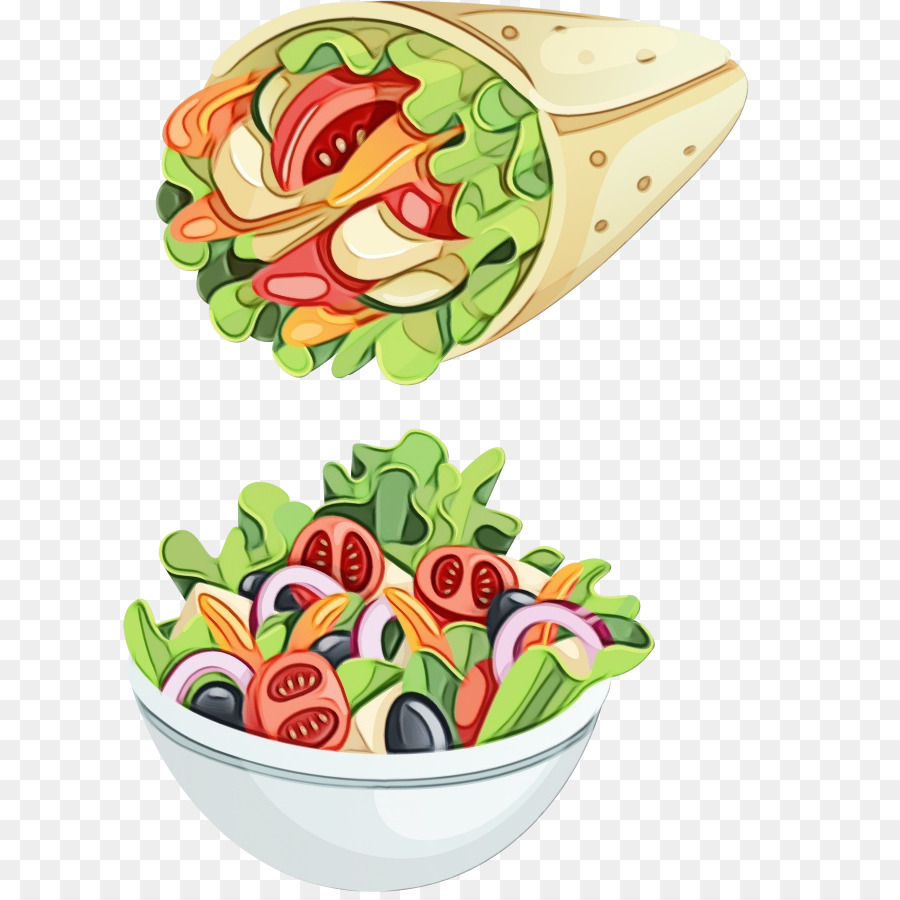 Salade Et Wrap，Légumes PNG