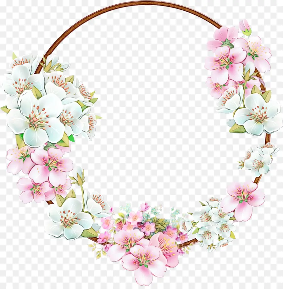 Couronne Florale，Fleurs PNG