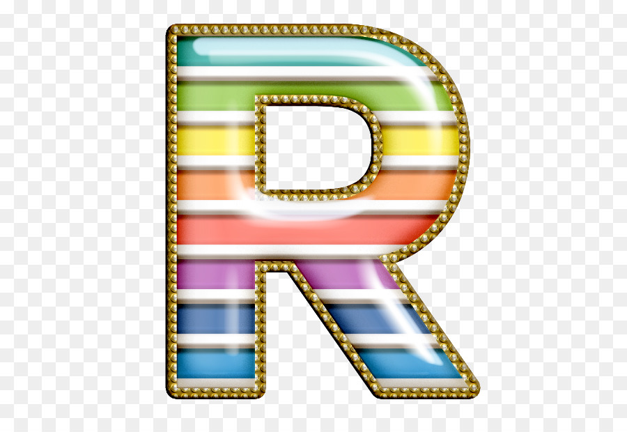 Lettre R，Coloré PNG