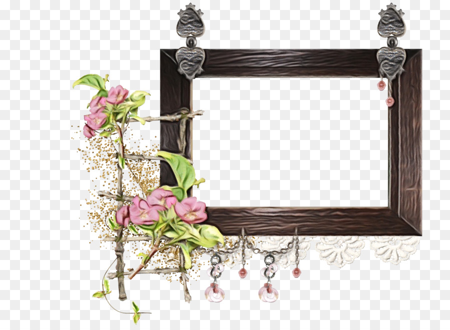 Cadre De Fleurs，Décoration PNG