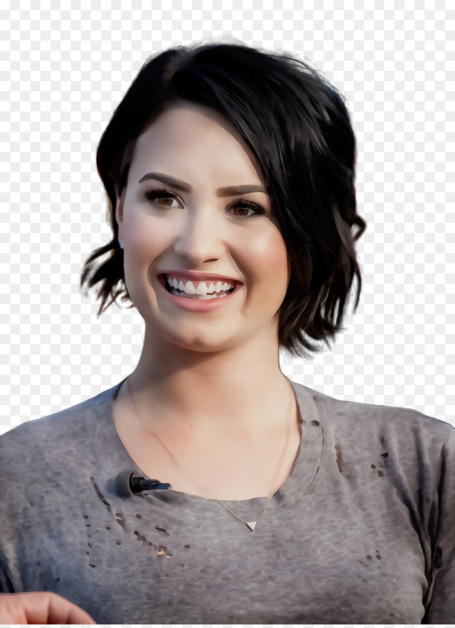 Demi Lovato，Les Cheveux Noirs PNG