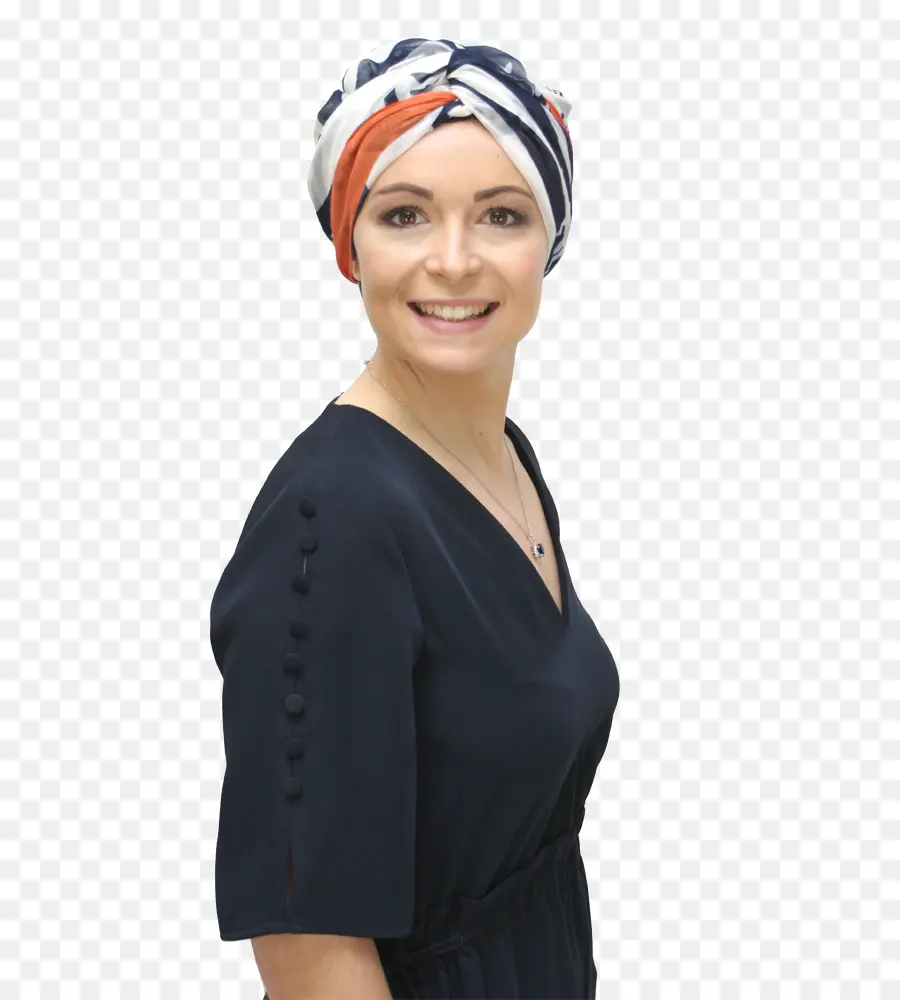 Femme Souriante Avec Foulard，Femme PNG