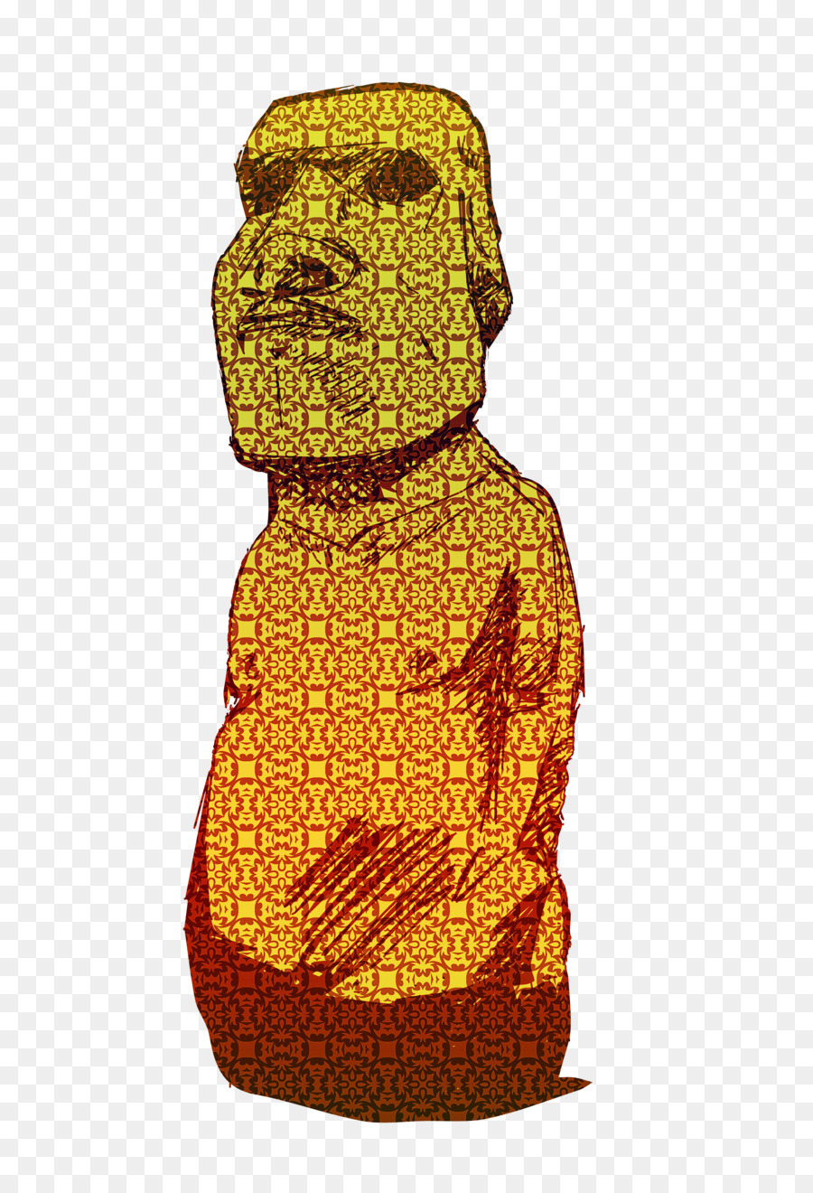 Dessin，Moai PNG