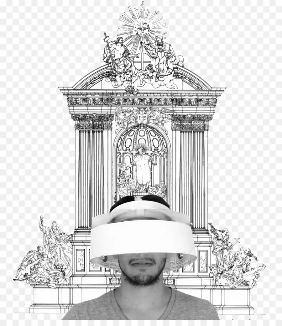 Homme Avec Un Couvre Chef，Architecture PNG