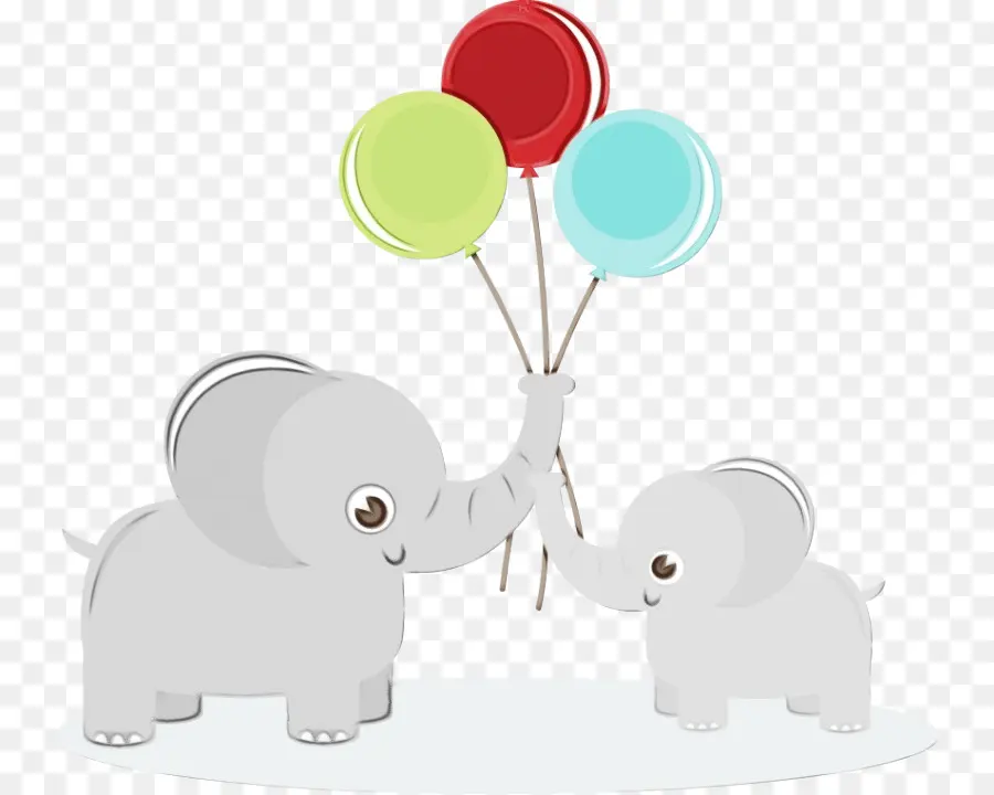 Éléphants，Ballons PNG