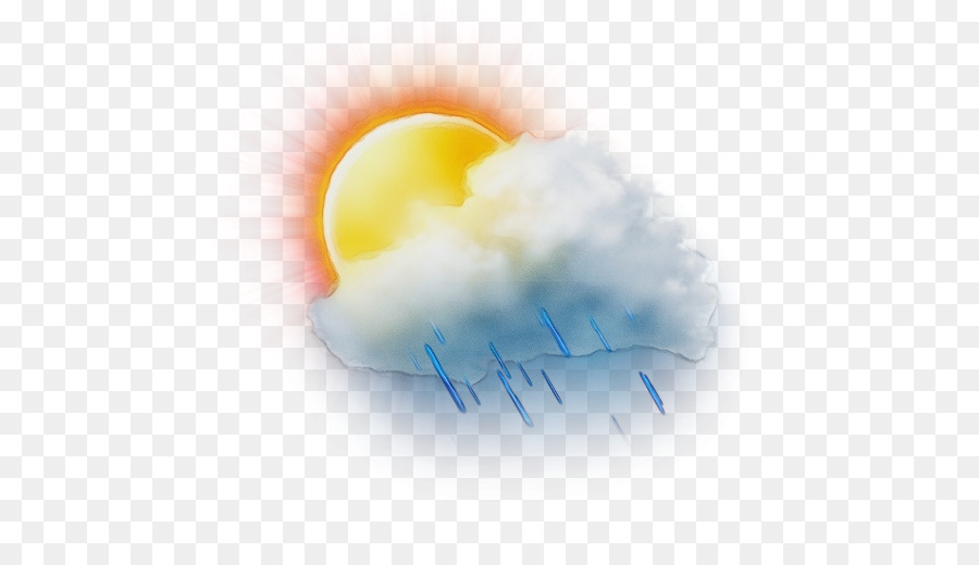 Soleil Et Nuages，Pluie PNG