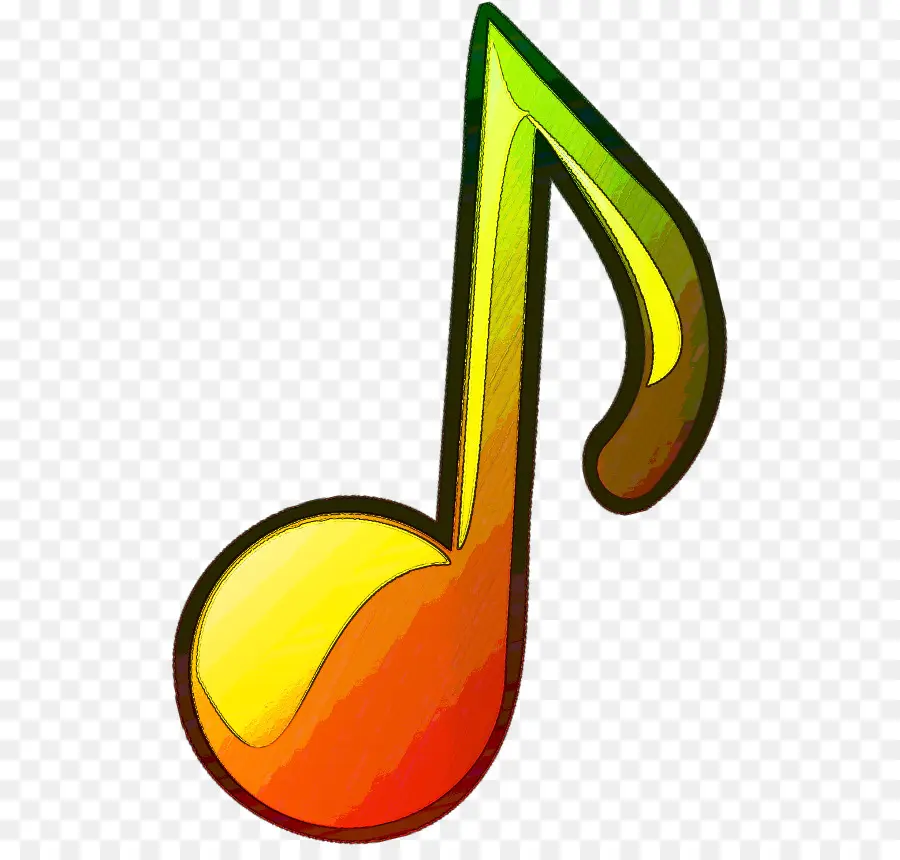 Note De Musique，Coloré PNG