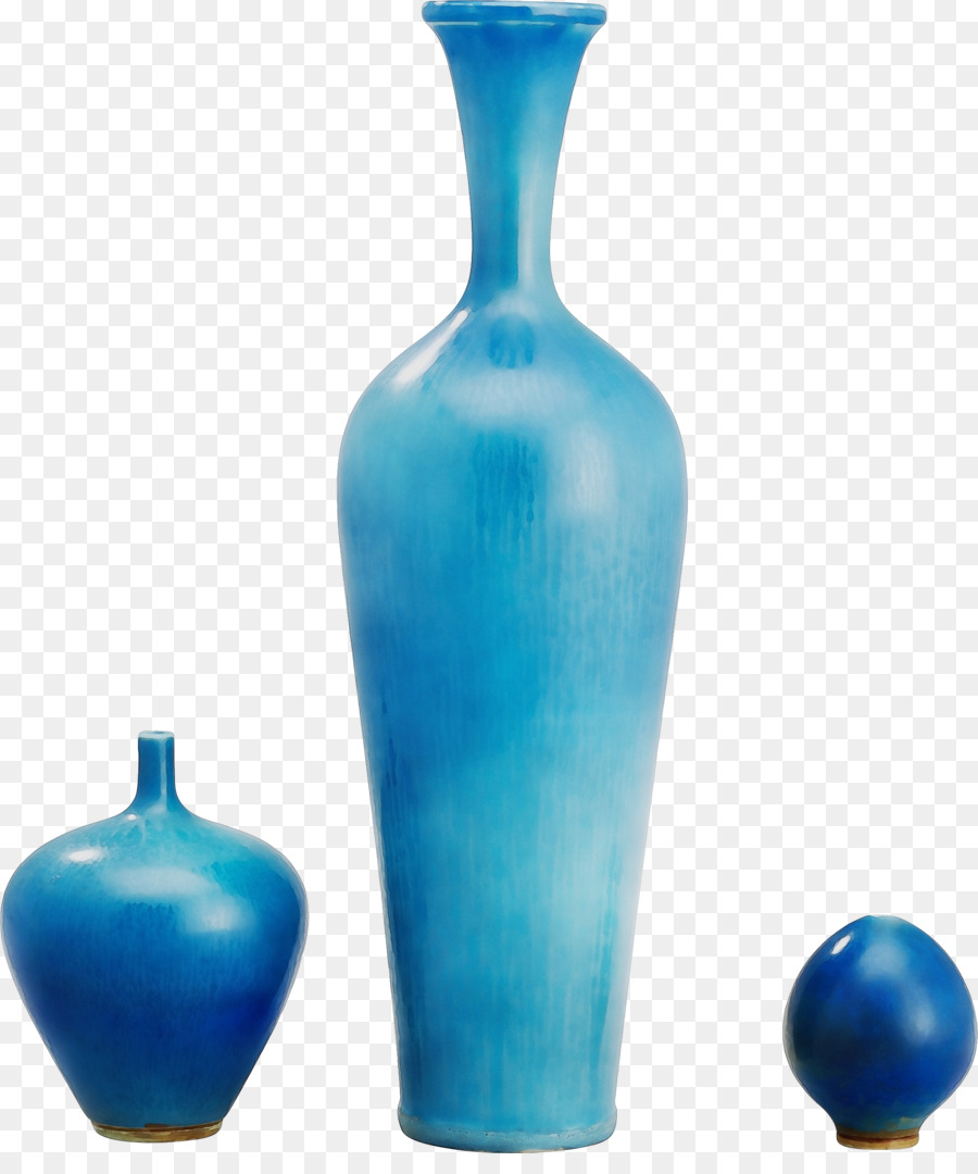 Vase Bleu，Céramique PNG