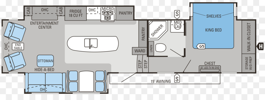 Plan D'étage Du Camping Car，Vr PNG