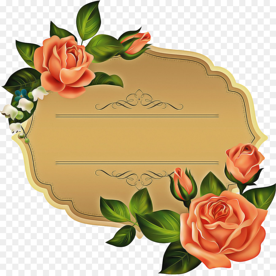 Cadre Rose，Fleurs PNG