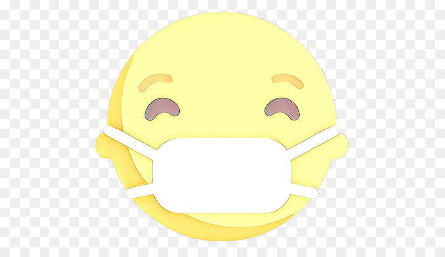 Masque Facial Emoji，Jaune PNG