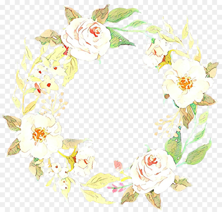 Couronne Florale Blanche，Fleurs PNG