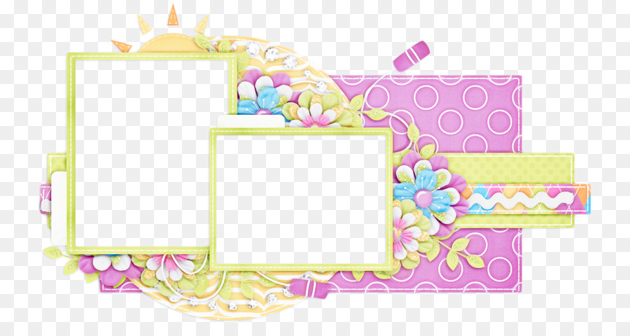 Cadre Photo，Fleurs PNG