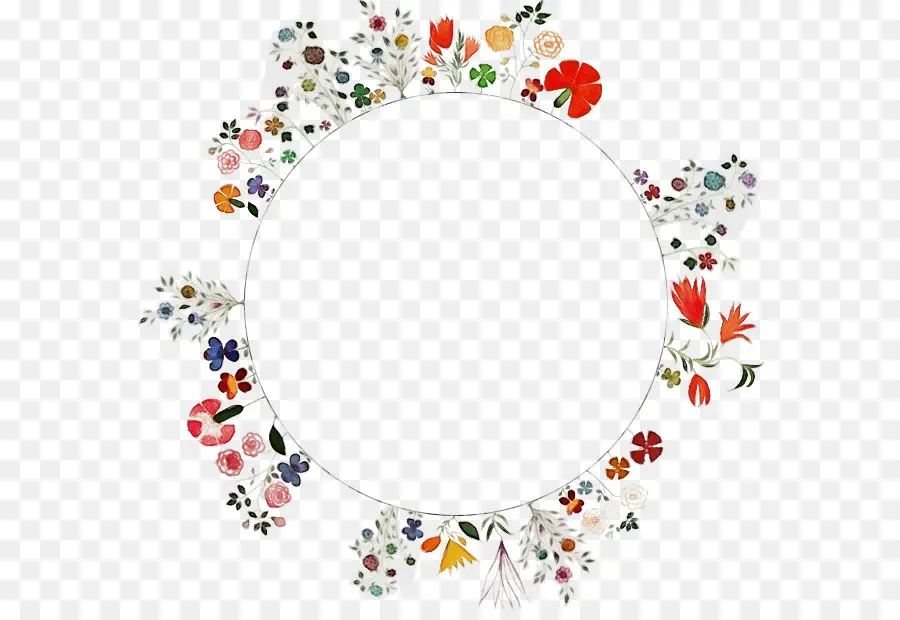 Couronne Florale，Cercle PNG