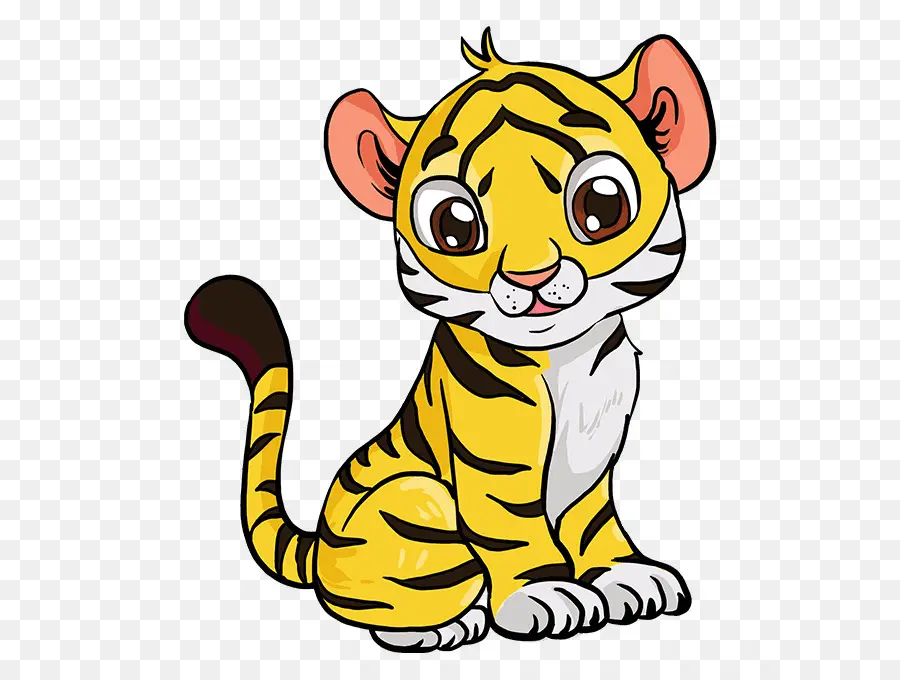 Tigre Mignon，Dessin Animé PNG