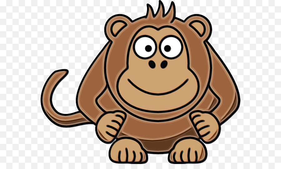 Singe De Dessin Animé，Mignon PNG