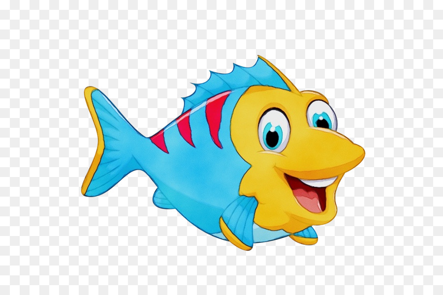 Poisson De Dessin Animé，Souriant PNG