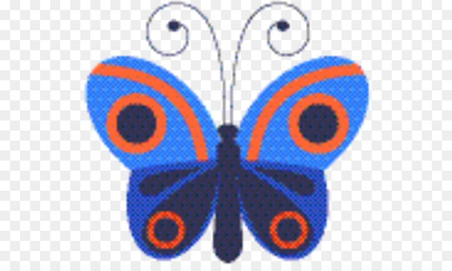 Papillon Monarque，Bleu De Cobalt PNG