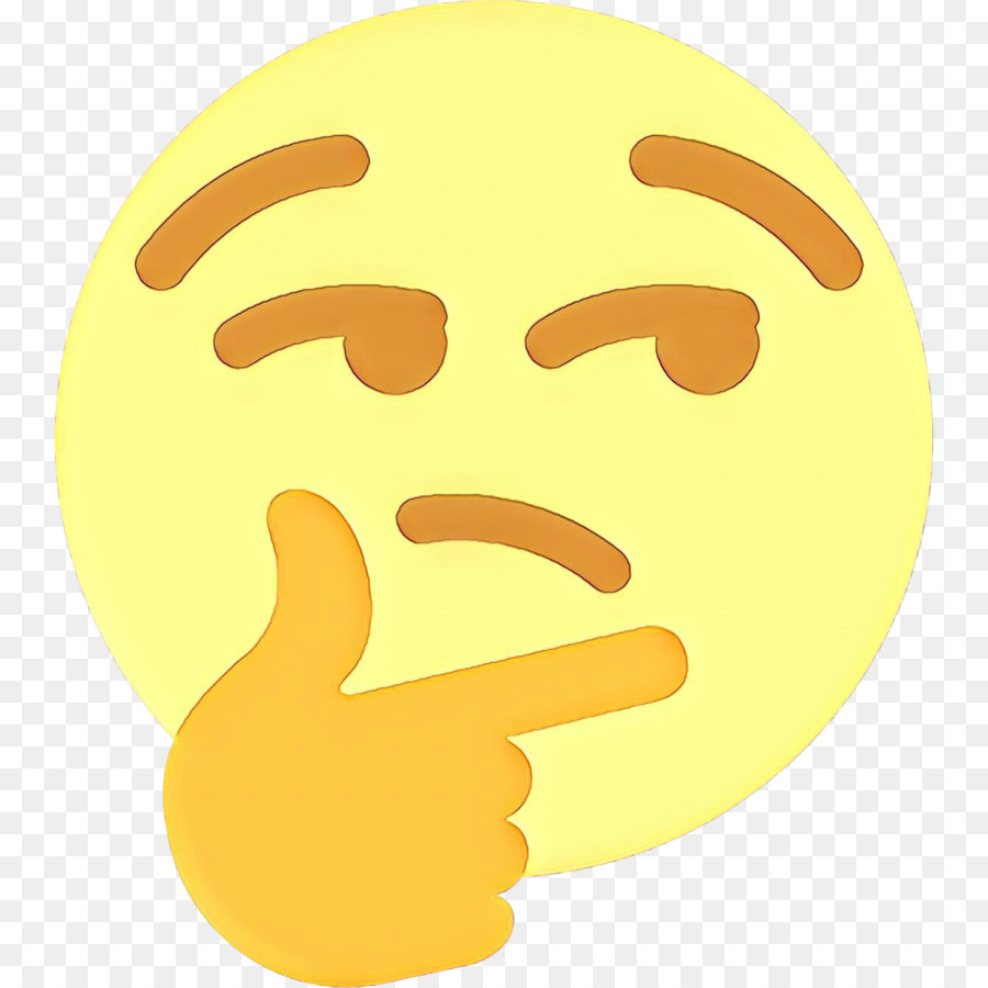 Emoji Pensant，Affronter PNG