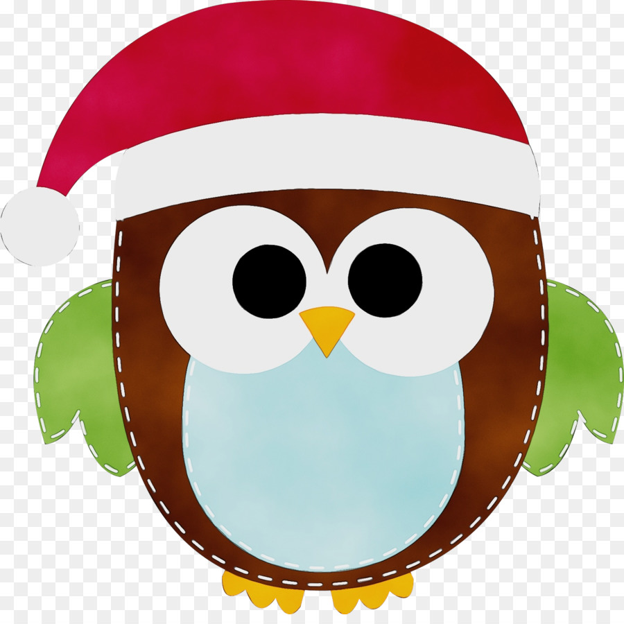 Chouette Avec Bonnet De Noel，Hibou PNG